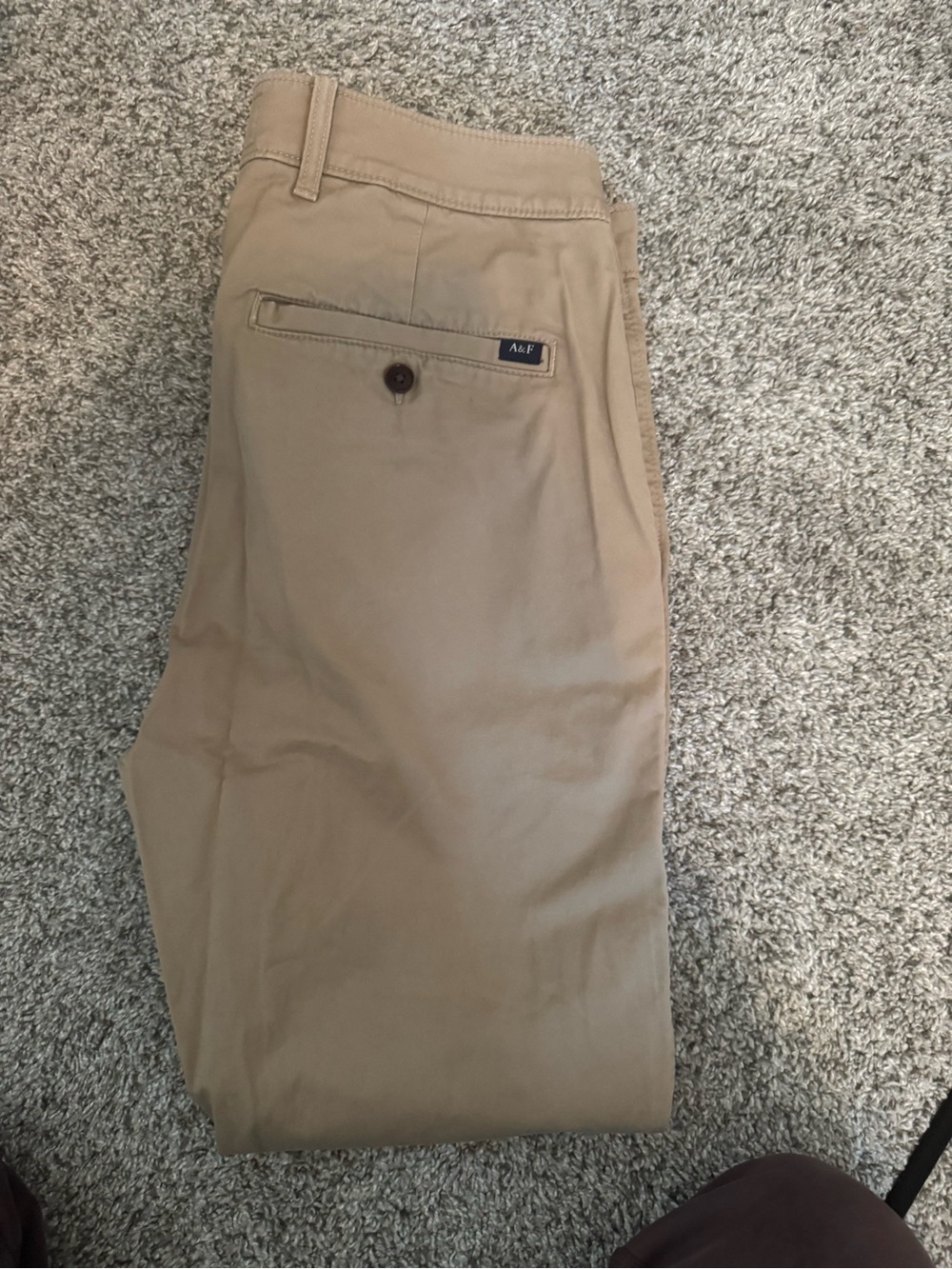 Abercrombie & Fitch Men's Tan Chino Pants